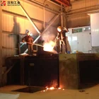Tilting type crucible melting furnace for steel copper aluminum