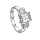 Grade Rings High Grade Quality Baguette Simple Fashion Jewelry Wholesale Price14K 18k Gold Women Rings