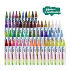 Liquid Chalk Marker Pens Erasable Multi Colored Highlighters LED Writing Board Glass Window Art 58 Colors Marker Pens