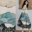 Home Textile Customized Printed Eco-Friendly 100% French Linen Fabric For Dress Garment Curtain Bedding Home Textile