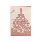 Custom High Quality Cheap Price Luxury Laser Cut Unique Wedding Cards Invitations