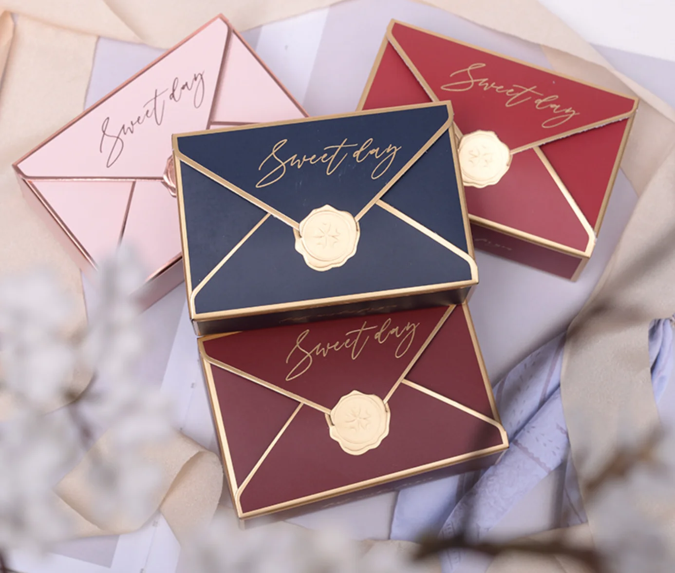 envelope candy box wedding party favors chocolate paper gift box