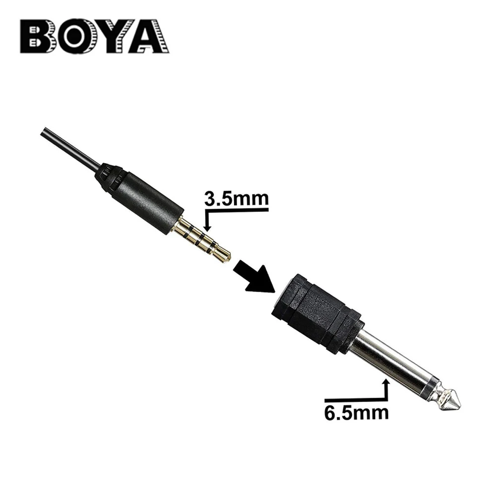 BOYA BY-M1 6m clipsable Micro Cravate 3.5mm omnidirectionnelle Micro À Condensateur pour Smartphone SONY Canon Nikon DSLR