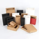 Factory custom eco friendly slide opening brown black Kraft paper match packaging boxes for tea