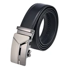 Factory Hot Selling Custom Belts Gift Set Metal Buckle Black Design Genuine Leather Belts For Men