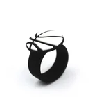 Soft Silicone Rubber O Shape Finger Thumb Ring Custom Logo Mens Silicone Wedding Ring Bands