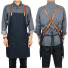 Barista Leather Apron Bar Cafe Denim Apron