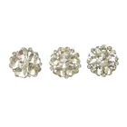 Classic covered decotative rhinestone buttons for coat clothing bulk quantity with fast delivery time