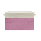Decorative Basket Rectangular Fabric Storage Bin Organizer Basket with Handles for Clothes Storage