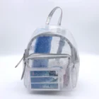 School New Trend PVC Shinning Glitter EVA Outdoor Transparent School Backpack For Girls Kids
