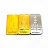 wholesale india Buddha logo 1 gram 999 silver bar bullion 1 ounce fake and real gold plated bars 24k pure bullion souvenir