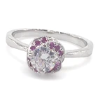 Engagement Jewelry Silver 925 Jewelri Ring Flower Costume Jewelry 925 Sterling Silver Genuine Natural Ruby Ring