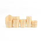 disposable wooden pine icecream chip cup