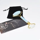 Jade Stone Opal Guasha Tools Heart Shape Jade Gua Sha Set Scraping Massage Plate Board Tools Natural Crystal