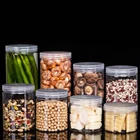 Wholesale Top Canned Food Grade clear Plastic PET Jar With Easy Open Lid