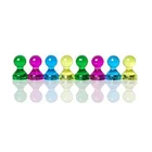 Unique style colorful crystal magnetic push pins and practical magnet pin color perfect magnets for map calend