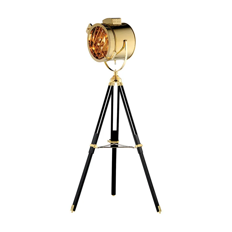 Artdecolite Nodic industrial Vintage Designer Stainless Steel metal stand Tripod Floor Lamp