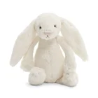 Bunny Plush Stuffed Animal Long Ear Toy White Rabbit 10" Custom