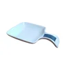 Nice square shape spoon rest ceramic relief design spoon rest