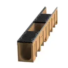 2020 hot sale linear drainage gully with EN1433 C250 surface drain galvanized steel grille and cover China factory