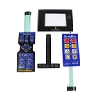 NEWEST!!Self-adhesive laminate custom electronics Membrane keypad with PCB PCBA touch panel name plate