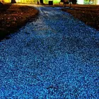 Wholesale Decorative colored crushed glass glow in the dark beads