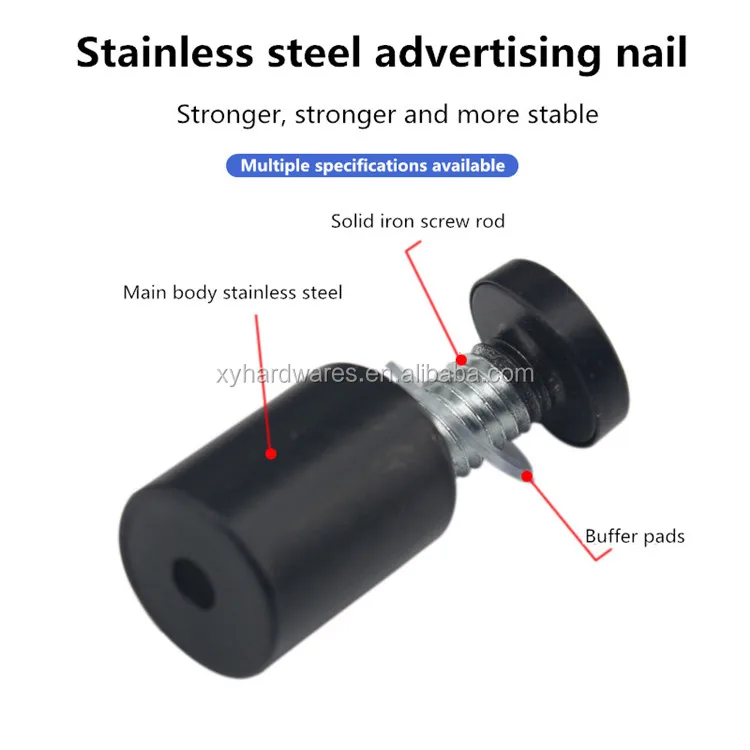 Mm Stainless Steel Advertisement Fixing Screws Adjustable Glass