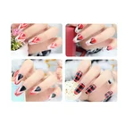 Nail Kids Hot Sale Shell Leave 3D Nail Art Sticker Lines Silver Self-Adhesive Nail Stickers Kids