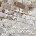 H shape oil painting pattern mesh shell decoration mosaic tiles