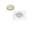 Super strong disc buttons magnets with pvc fixed invisible and magnet with plastic cover