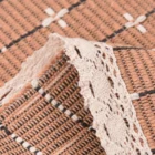 Chinese factory supply cotton and polyester rugs and carpets floor mat for living room bathroom checked rug nonslip