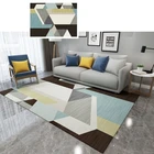 modern shaggy bedside rug 3D Printing Carpet Luxury Style For Living Room Luxury Style