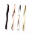 Smooth Writing For Gift Business Or Promotion Can Custom Logo Plating Metal Roller Pen
