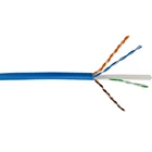 RTS China manufacturer direct sale 1Gbps 250Mhz ethernet blue color pvc 0.57mm utp cat 6 cable with 1000 feet