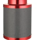 Greenhouse 38mm silver 8 inch 400mm height activated carbon air filter for ventilation