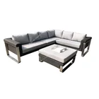 New materials fabric sofa garden furniture modular sofa rattan wicker option upholstery sofa for outdoor