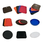 Coffee shop beverage beer snack round plastic serving food tray custom rolling tray