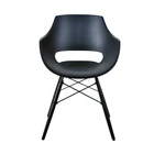 Simple fashion design dining room furniture black plastic chairs/dining room chair