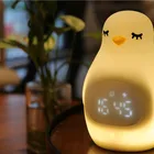 2020 トレンディなギフトおもちゃクリスマスギフト最新かわいいペンギンデスククロックプレゼントプロモーション睡眠トレーナー子供アラーム時計