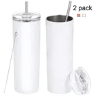 Tumbler Most Popular 20oz Sublimation Blanks Double Wall Stainless Steel Skinny Tumbler