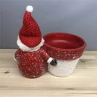 Flower Pots Home Santa Claus Planter Snowman Small Ceramic Flower Pots For Home Decoration