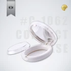 New style makeup empty blush case round shape compact powder container for cosmetic packaging