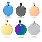 Fashion colorful stainless steel laser engraved red heart pendant