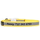Custom High Reflective Nylon Personalized Dog Collar with Name Embroidered