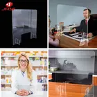Acrylic JAYI Hot Sale Assembled Clear Shield Plexiglass Acrylic Table Sneeze Guard