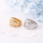 Personality domineering gold plated big star ring men and women