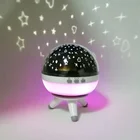 Dream 360 rotating starry universe planet sky spin moon star kids baby usb led night light projector