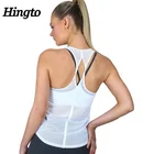 Dry fit woman tank top fitness mesh sleeveless yoga white singlet sports gym twisted back tank top