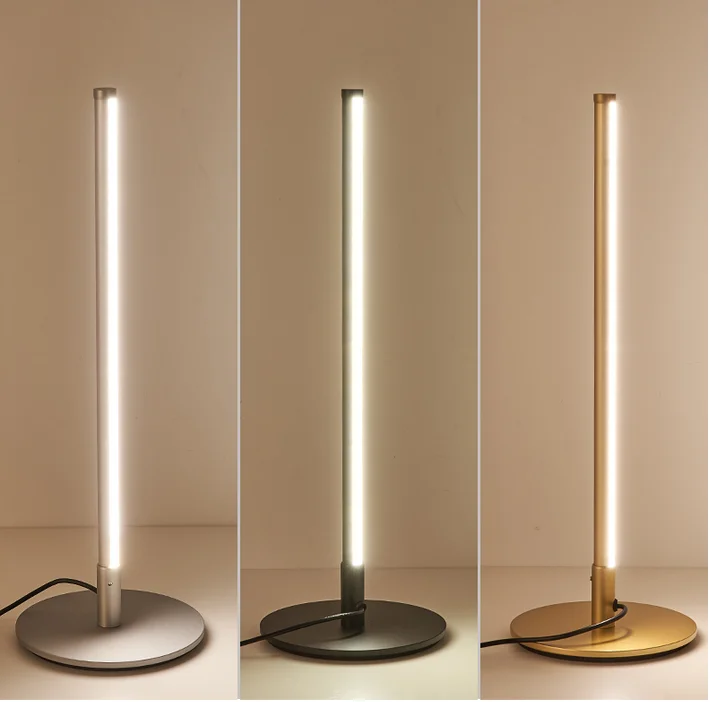 Factory direct sales hotel simple black changing led table lamp