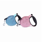 Beautiful Bling Bling Dogs Application and Pet Collars & Leashes Type retractable dog leash